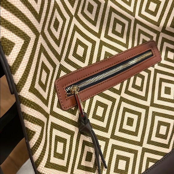 Spartina 449 Wallaby Bag Genuine Leather Geometric Shoulder Bag Purse New w Tag - Picture 11 of 16